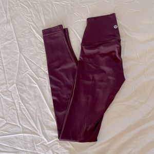 Lululemon Wunder Under Leggings Artic Plum